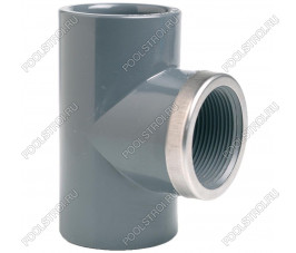 Тройник 90° c металлическим кольцом EFFAST d50x1-1/2